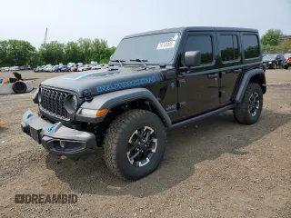 2024 Jeep Wrangler Rubicon with VIN 1C4RJXR61RW170902, listed as a Copart auction lot 59745005 with 28,430 mi miles and Salvage title. Bid and sale history available at DreamBid. Image 1.