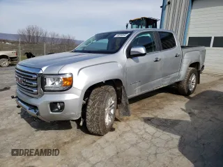 2017 GMC Canyon 4WD SLT with VIN 1GTP6DE13H1176973, listed as a Copart auction lot 46206954 with 99,050 mi miles and Salvage Title. Bid and sale history available at carsss.com. Image 1.