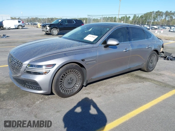 2022 Genesis G80 2.5T with VIN KMTGB4SC8NU104440, listed as a IAAI auction lot 41872083 with 35,871 mi miles. Bid and sale history available at carsss.com. Image 18.