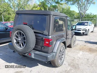 2021 Jeep Wrangler Sport S with VIN 1C4GJXAN7MW691190, listed as a IAAI auction lot 42028528 with 24,207 mi miles and . Bid and sale history available at carsss.com. Image 12.