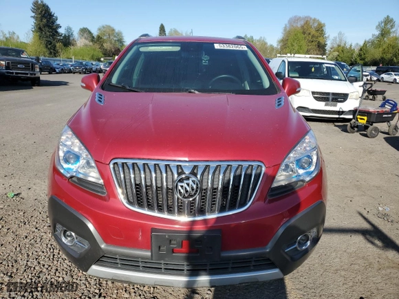 2014 Buick Encore Leather with VIN KL4CJCSB2EB560327, listed as a Copart auction lot 53382065 with 101,964 mi miles and Salvage Title. Bid and sale history available at carsss.com. Image 5.