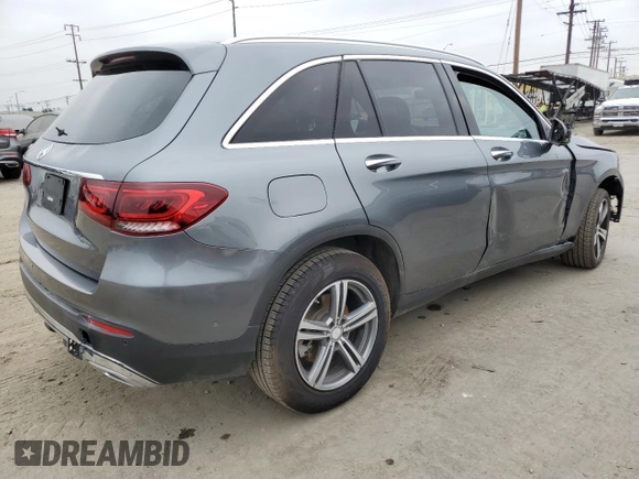 2020 Mercedes-Benz GLC 300 with VIN W1N0G8DB4LF802826, listed as a Copart auction lot 66197315 with 59,211 mi miles and Salvage title. Bid and sale history available at DreamBid. Image 3.