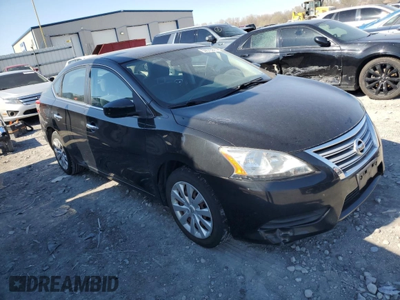 2013 Nissan Sentra SV with VIN 1N4AB7AP5DN904265, listed as a Copart auction lot 50575225 with 135,235 mi miles and Salvage Title. Bid and sale history available at DreamBid. Image 4.