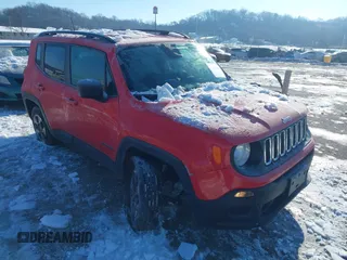 2018 Jeep Renegade Sport with VIN ZACCJBAB3JPH51434, listed as a IAAI auction lot 41256953 with 83,441 mi miles. Bid and sale history available at carsss.com. Image 1.
