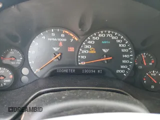 2002 Chevrolet Corvette with VIN 1G1YY22G325105745, listed as a Copart auction lot 76817784 with 130,394 mi miles and Salvage Title. Bid and sale history available at carsss.com. Image 9.
