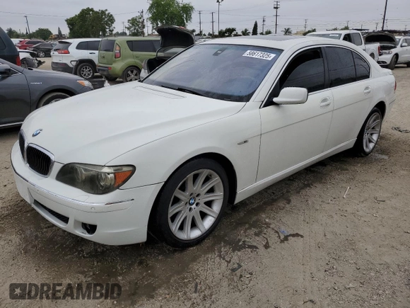 2006 BMW 7 Series 750i с VIN WBAHL835X6DT01146, выставлен на аукционе Copart как лот 58617325 с пробегом 99 178 миль миль и Чистый • Clean title. История ставок и продаж доступна на DreamBid. Изображение 1.