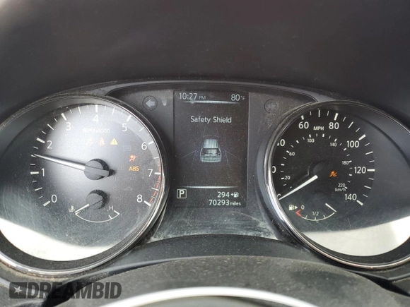 2017 Nissan Rogue S with VIN JN8AT2MV5HW270352, listed as a Copart auction lot 64701325 with 70,293 mi miles and Salvage title. Bid and sale history available at DreamBid. Image 9.