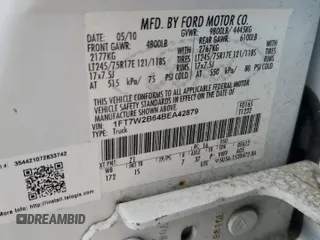 2011 Ford F-250 XL with VIN 1FT7W2B64BEA42879, listed as a Copart auction lot 60286255 with 349,694 mi miles and Clean title. Bid and sale history available at DreamBid. Image 12.