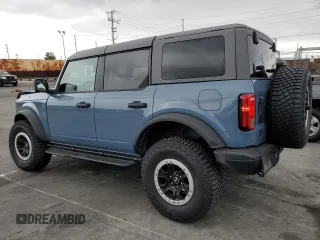 2024 Ford Bronco with VIN 1FMEE1BP6RLA41845, listed as a Copart auction lot 53920185 with 7,406 mi miles and Salvage title. Bid and sale history available at DreamBid. Image 2.