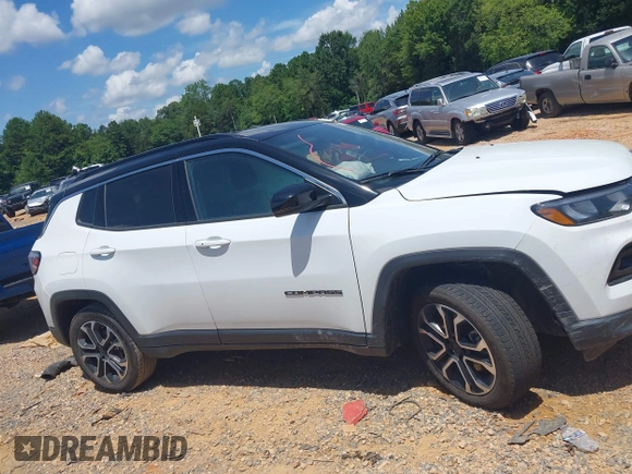 2023 Jeep Compass Limited z VIN 3C4NJDCN8PT569144, wystawiony jako IAAI lot #42750920 z przebiegiem 52 434 mil mil oraz . Historia ofert i sprzedaży dostępna na DreamBid. Obrazek 13.