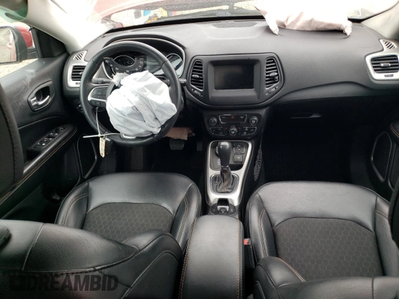 2019 Jeep Compass Latitude with VIN 3C4NJDBB7KT735802, listed as a Copart auction lot 57726275 with 58,660 mi miles and Salvage title. Bid and sale history available at DreamBid. Image 8.