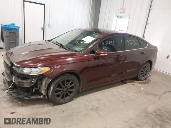 2017 Ford Fusion SE with VIN 3FA6P0H72HR282909, listed as a IAAI auction lot 41570558 with 122,444 mi miles. Bid and sale history available at carsss.com. Image 18.