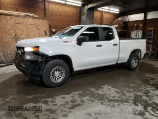 2019 Chevrolet Silverado 1500 Work Truck with VIN 1GCRYAEFXKZ329225, listed as a Copart auction lot 85710094 with 124,441 mi miles and Salvage Title. Bid and sale history available at DreamBid. Image 1.