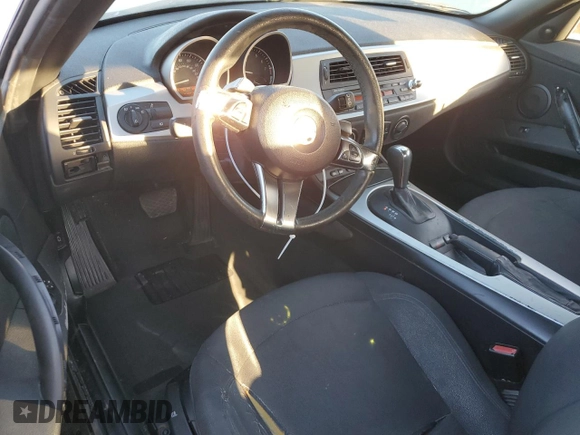 2007 BMW Z4 3.0i with VIN 4USBU33567LW72296, listed as a Copart auction lot 83709394 with 139,740 mi miles and Salvage Title. Bid and sale history available at carsss.com. Image 8.