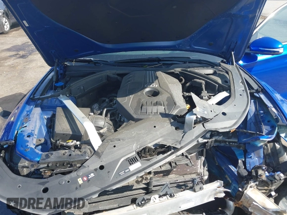 2019 Genesis G70 2.0T Advanced with VIN KMTG44LA7KU034142, listed as a IAAI auction lot 41935432 with 47,908 mi miles. Bid and sale history available at carsss.com. Image 10.