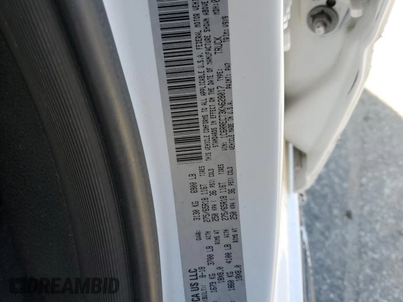 2019 Ram 1500 Tradesman z VIN 1C6RRECT3KN628017, wystawiony jako Copart lot #43822645 z przebiegiem 133 384 mil mil oraz Szkoda całkowita • Salvage title. Historia ofert i sprzedaży dostępna na DreamBid. Obrazek 12.