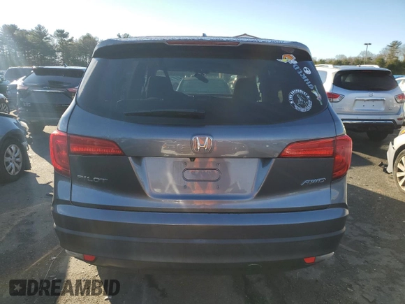 2016 Honda Pilot EX-L with VIN 5FNYF6H72GB112462, listed as a Copart auction lot 86538614 with 92,626 mi miles and Salvage Title. Bid and sale history available at carsss.com. Image 6.
