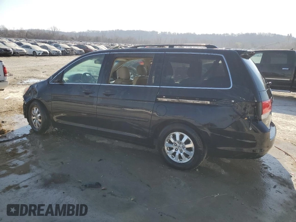 2009 Honda Odyssey EX-L with VIN 5FNRL38799B044921, listed as a Copart auction lot 49167805 with 186,542 mi miles and Salvage Title. Bid and sale history available at carsss.com. Image 2.