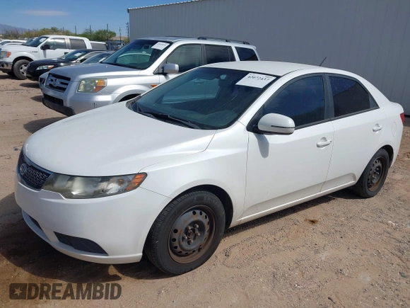 2011 Kia Forte EX with VIN KNAFU4A29B5377256, listed as a IAAI auction lot 42072437 with 190,295 mi miles. Bid and sale history available at carsss.com. Image 2.