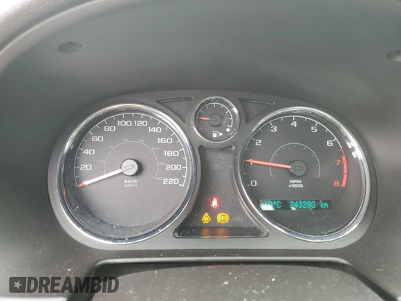 2010 Chevrolet Cobalt 2LT with VIN 1G1AF5F54A7134014, listed as a Copart auction lot 55376075 with 243,280 mi miles and Clean Title. Bid and sale history available at DreamBid. Image 9.