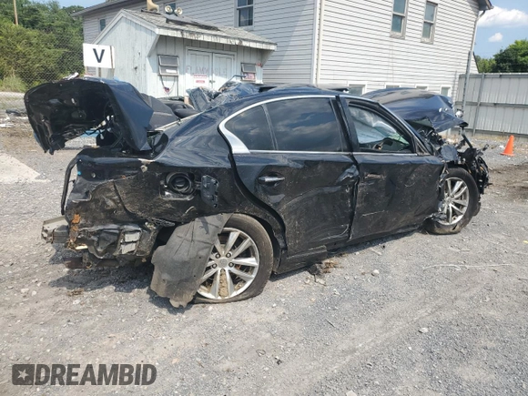 2015 Infiniti Q50 Premium with VIN JN1BV7AR4FM417514, listed as a Copart auction lot 63416835 with Not provided miles and Salvage title. Bid and sale history available at DreamBid. Image 3.