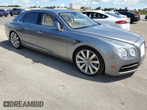 2015 Bentley Flying Spur V8 with VIN SCBET9ZA9FC043128, listed as a Copart auction lot 73826634 with Not provided miles and Non repairable. Bid and sale history available at DreamBid. Image 4.