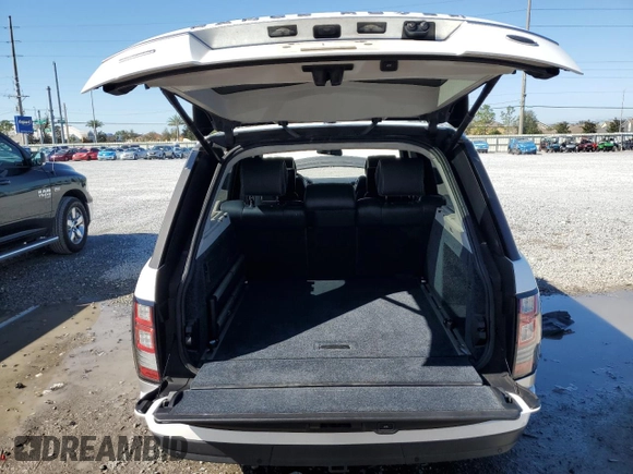 2016 Land Rover Range Rover with VIN SALGV3EF9GA314225, listed as a Copart auction lot 43472525 with 130,334 mi miles and Salvage Title. Bid and sale history available at DreamBid. Image 6.