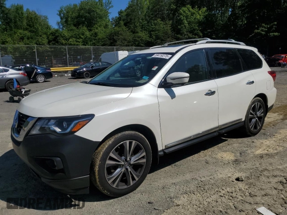 2017 Nissan Pathfinder SV z VIN 5N1DR2MM6HC684445, wystawiony jako Copart lot #59419275 z przebiegiem 104 627 mil mil oraz Czysty tytuł • Clean title. Historia ofert i sprzedaży dostępna na DreamBid. Obrazek 1.