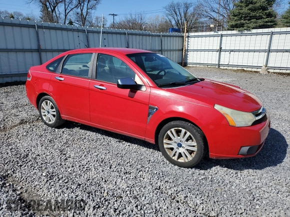 2008 Ford Focus SE with VIN 1FAHP35N58W182006, listed as a Copart auction lot 53599705 with 194,076 mi miles and Salvage Title. Bid and sale history available at carsss.com. Image 4.
