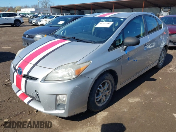 2011 Toyota Prius I with VIN JTDKN3DU5B0249082, listed as a IAAI auction lot 41975588 with 265,207 mi miles. Bid and sale history available at carsss.com. Image 2.