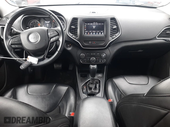 2019 Jeep Cherokee Latitude Plus with VIN 1C4PJLLBXKD490291, listed as a Copart auction lot 48902625 with 48,128 mi miles and Salvage Title. Bid and sale history available at carsss.com. Image 8.