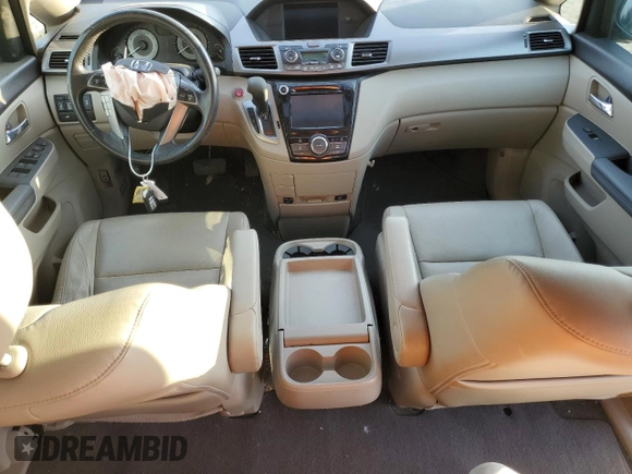 2015 Honda Odyssey EX-L with VIN 5FNRL5H6XFB065761, listed as a Copart auction lot 47125025 with 97,263 mi miles and Salvage Title. Bid and sale history available at DreamBid. Image 8.