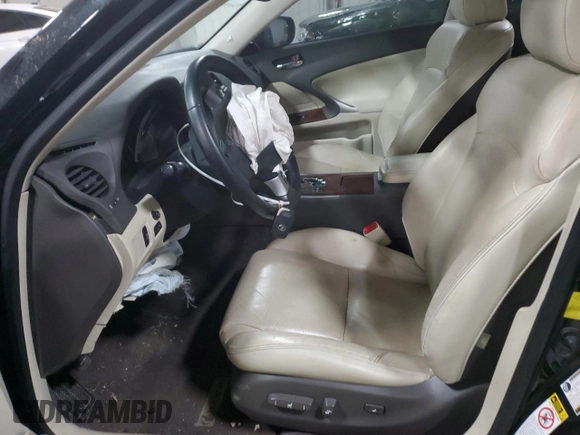 2013 Lexus IS 250 with VIN JTHBF5C26D5187477, listed as a Copart auction lot 51536255 with Not Provided miles and Salvage Title. Bid and sale history available at DreamBid. Image 7.
