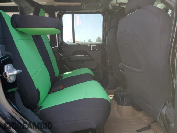 2020 Jeep Wrangler Unlimited Sahara with VIN 1C4HJXEG3LW145470, listed as a Copart auction lot 59386005 with 47,838 mi miles and Salvage title. Bid and sale history available at DreamBid. Image 11.