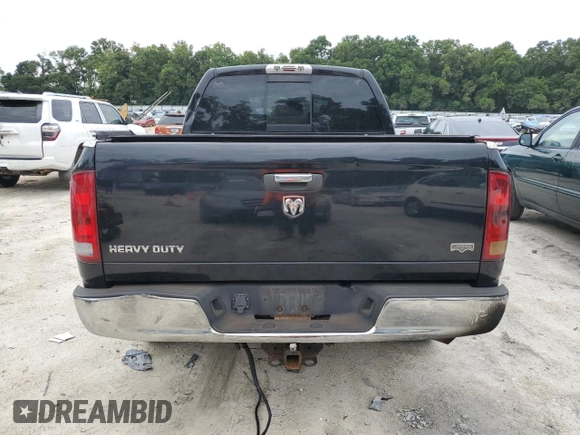 2006 Dodge Ram 2500 SLT with VIN 3D7KR29C06G161319, listed as a Copart auction lot 63704534 with 390,336 mi miles and Salvage Title. Bid and sale history available at carsss.com. Image 6.