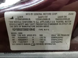 2008 Cadillac SRX RWD z VIN 1GYEE637280210642, wystawiony jako Copart lot #44681345 z przebiegiem 100 676 mil mil oraz Szkoda całkowita • Salvage title. Historia ofert i sprzedaży dostępna na DreamBid. Obrazek 13.