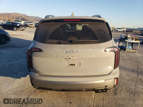 2023 Kia Telluride SX X-Line with VIN 5XYP5DGC9PG364624, listed as a Copart auction lot 80319664 with 12,574 mi miles and Salvage title. Bid and sale history available at DreamBid. Image 6.