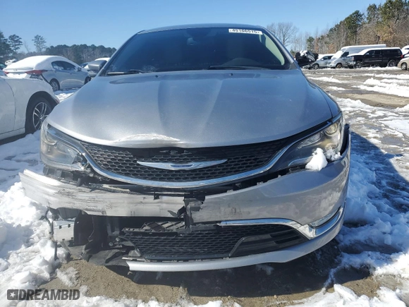 2015 Chrysler 200 C with VIN 1C3CCCCB0FN560538, listed as a Copart auction lot 45166515 with 62,617 mi miles and Salvage Title. Bid and sale history available at carsss.com. Image 5.