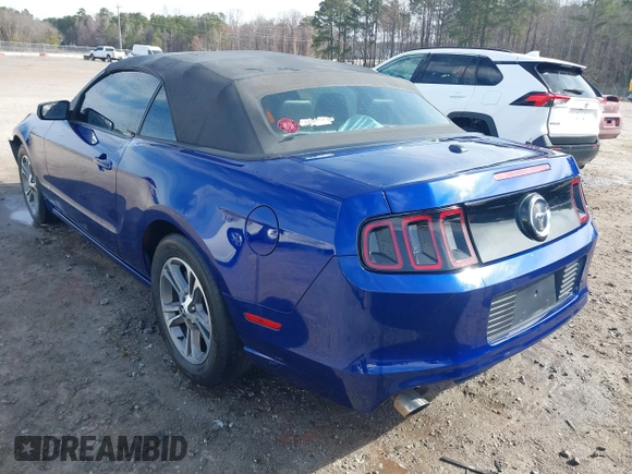 2014 Ford Mustang V6 with VIN 1ZVBP8EM2E5219886, listed as a IAAI auction lot 41689457 with 159,853 mi miles. Bid and sale history available at carsss.com. Image 3.