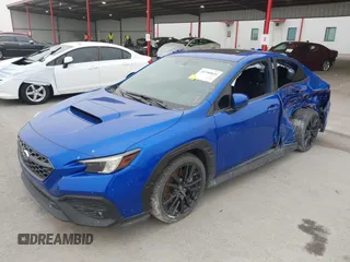 2022 Subaru WRX Premium with VIN JF1VBAF61N9007775, listed as a IAAI auction lot 40700849 with 33,123 mi miles. Bid and sale history available at carsss.com. Image 2.
