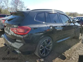 2020 BMW X3 M Competition with VIN 5YMTS0C02LLT10552, listed as a Copart auction lot 52524414 with 0 mi miles. Bid and sale history available at carsss.com. Image 3.