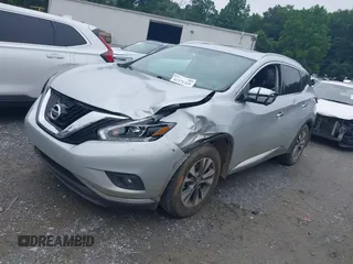 2018 Nissan Murano SL z VIN 5N1AZ2MG5JN123662, wystawiony jako IAAI lot #42371325 z przebiegiem 71 150 mil mil oraz . Historia ofert i sprzedaży dostępna na DreamBid. Obrazek 2.