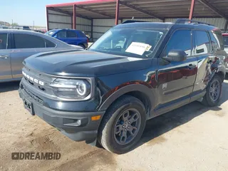 2024 Ford Bronco Sport Big Bend with VIN 3FMCR9B65RRE23786, listed as a IAAI auction lot 42235198 with 12,926 mi miles and . Bid and sale history available at DreamBid. Image 2.