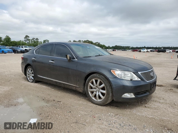 2009 Lexus LS 460 with VIN JTHBL46F695084665, listed as a Copart auction lot 53698205 with 59,679 mi miles and Clean Title. Bid and sale history available at carsss.com. Image 4.