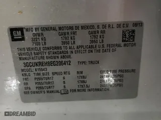 2014 Chevrolet Silverado 1500 LT with VIN 3GCUKREH8EG206412, listed as a Copart auction lot 48347925 with 222,670 mi miles and Clean Title. Bid and sale history available at carsss.com. Image 12.