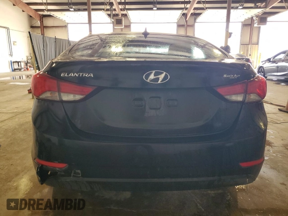 2014 Hyundai Elantra SE z VIN KMHDH4AE9EU218719, wystawiony jako Copart lot #57608475 z przebiegiem Nie podano mil oraz Szkoda całkowita • Salvage title. Historia ofert i sprzedaży dostępna na DreamBid. Obrazek 6.