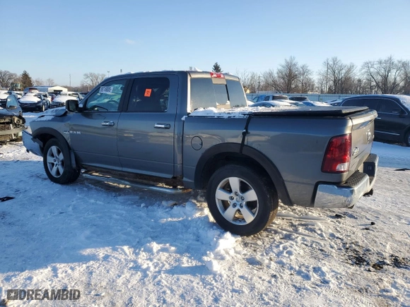 2009 Dodge Ram 1500 Laramie with VIN 1D3HV13TX9S718583, listed as a Copart auction lot 88749005 with 0 mi miles and Salvage Title. Bid and sale history available at carsss.com. Image 2.