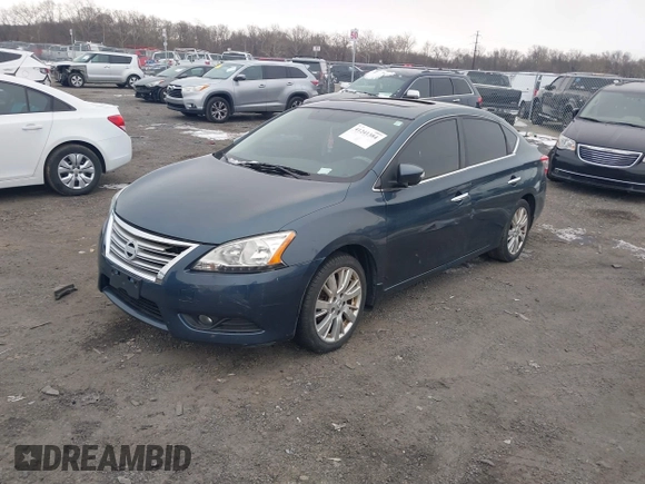 2014 Nissan Sentra SR with VIN 3N1AB7AP8EY281340, listed as a IAAI auction lot 41241384 with 148,733 mi miles and . Bid and sale history available at DreamBid. Image 2.