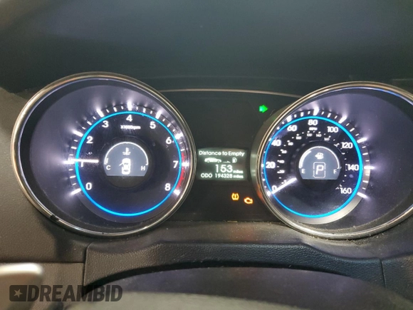2013 Hyundai Sonata Limited with VIN 5NPEC4AC2DH745662, listed as a Copart auction lot 55938605 with 194,328 mi miles and Clean Title. Bid and sale history available at DreamBid. Image 9.