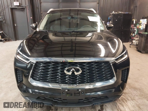 2025 Infiniti QX60 Luxe with VIN 5N1AL1FS8SC347471, listed as a IAAI auction lot 42505447 with 2,706 mi miles and . Bid and sale history available at DreamBid. Image 13.